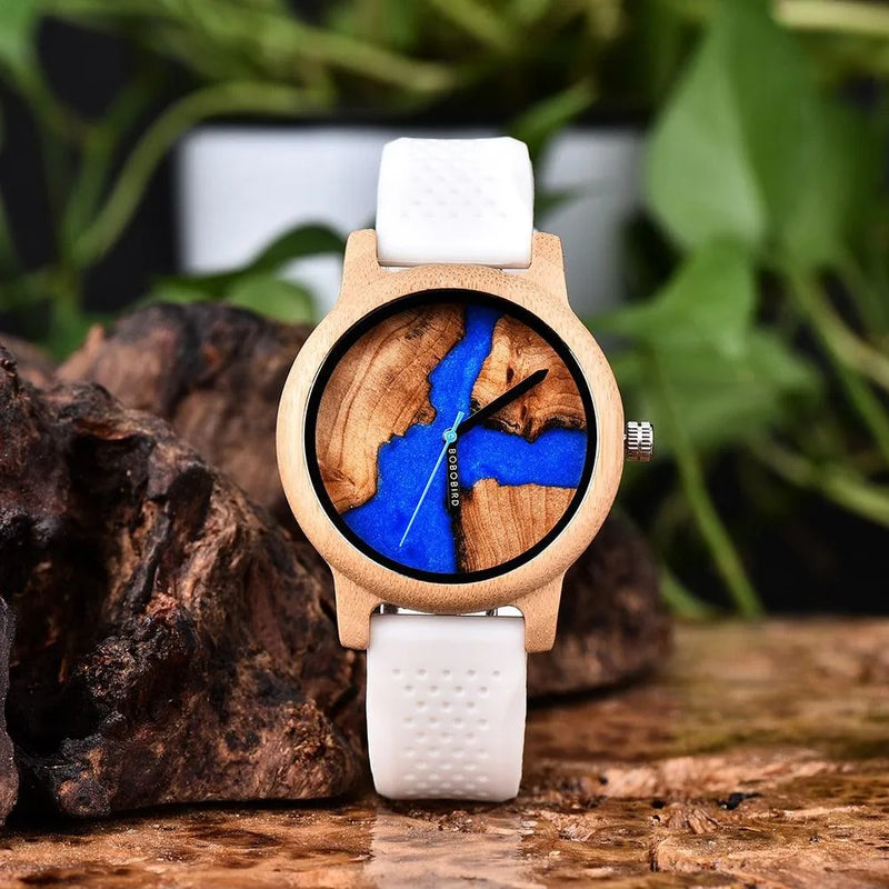 Relógio Masculino Feminino Bamboo Wood - Site compre mais