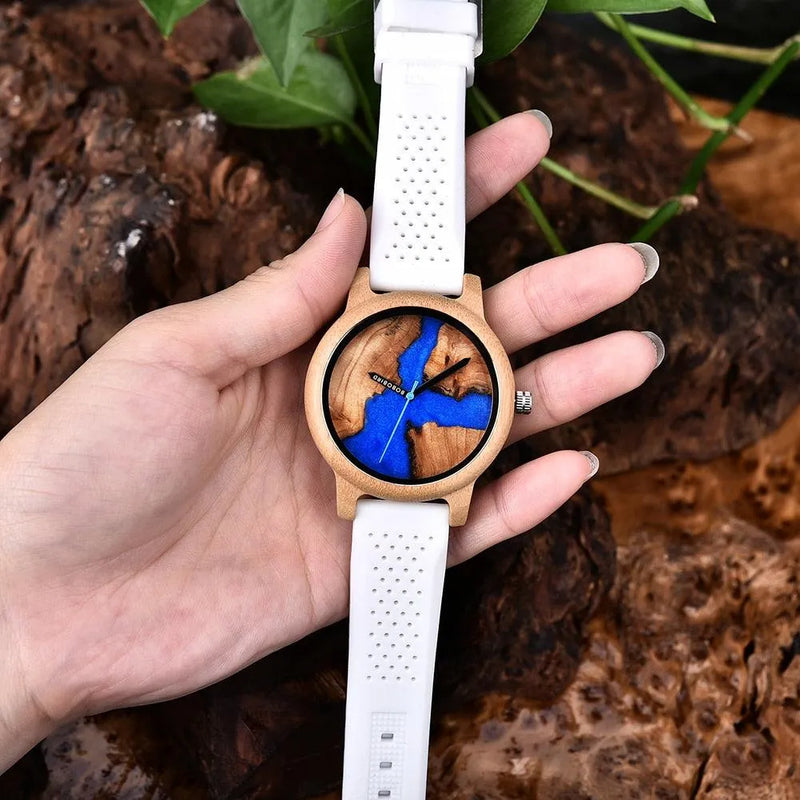 Relógio Masculino Feminino Bamboo Wood - Site compre mais