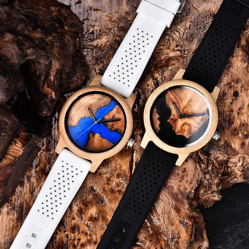 Relógio Masculino Feminino Bamboo Wood - Site compre mais