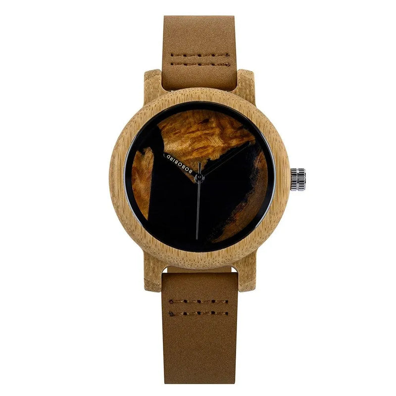 Relógio Masculino Feminino Bamboo Wood - Site compre mais