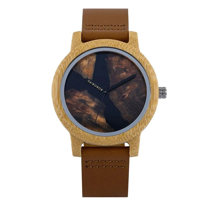 Relógio Masculino Feminino Bamboo Wood - Site compre mais