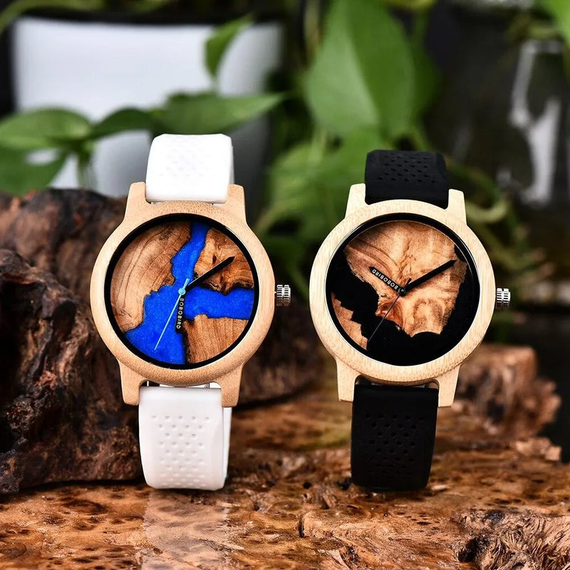 Relógio Masculino Feminino Bamboo Wood - Site compre mais