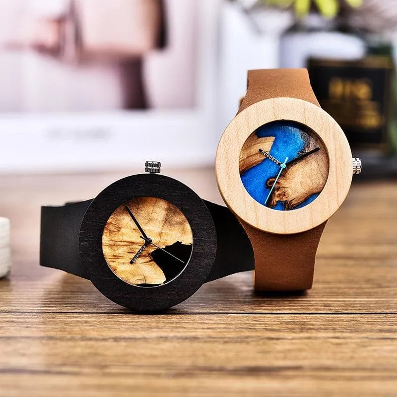 Relógio Masculino Feminino Bamboo Wood - Site compre mais