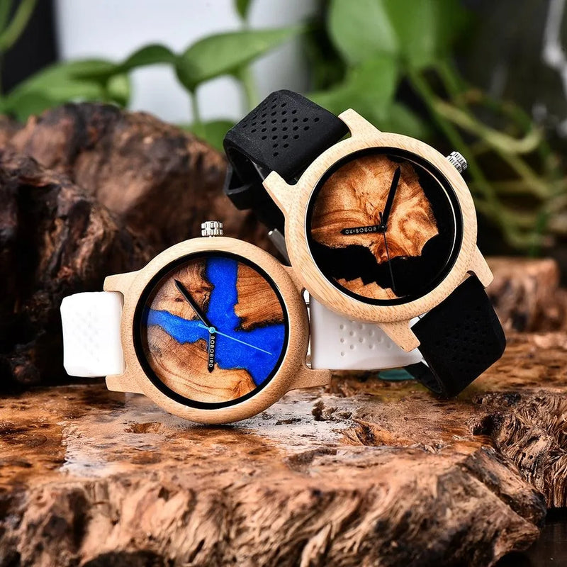 Relógio Masculino Feminino Bamboo Wood - Site compre mais