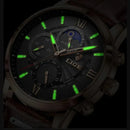 Relógio Masculino Lige Ocean King Com Pulseira de Couro - Site compre mais