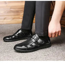 Sandália Masculina Clássica de Couro Respirável - Site compre mais