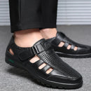 Sandália Masculina Clássica de Couro Respirável - Site compre mais