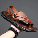 Sandália Masculina de Couro Antiderrapante - UrbanWalk - Site compre mais