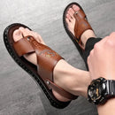 Sandália Masculina de Couro Antiderrapante - UrbanWalk - Site compre mais