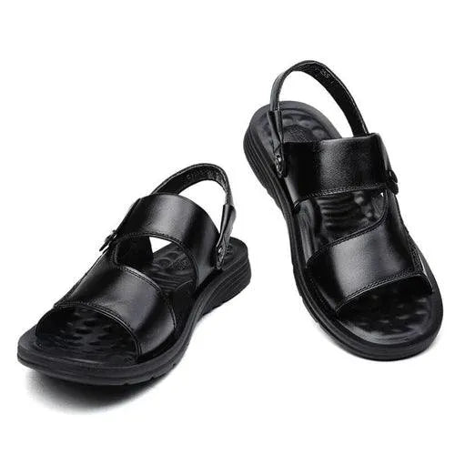 Sandália Masculina de Couro Verão Comfort - Site compre mais