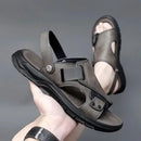 Sandália Masculina Ergonômica de Couro Plataforma - ComfortFlex.