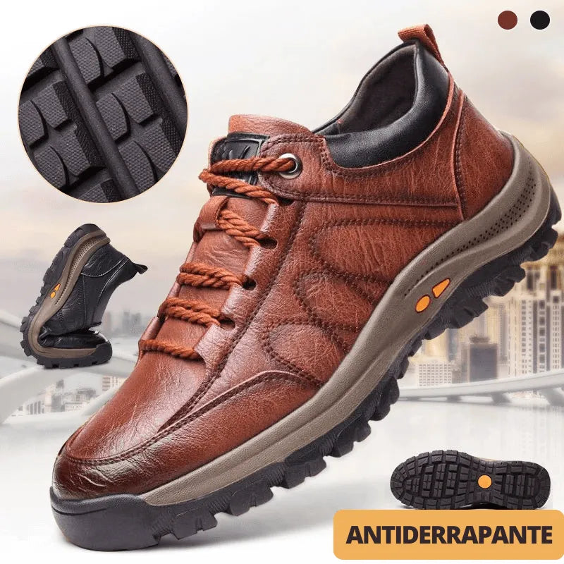 Sapato Masculino Antiderrapante em Couro - Site compre mais