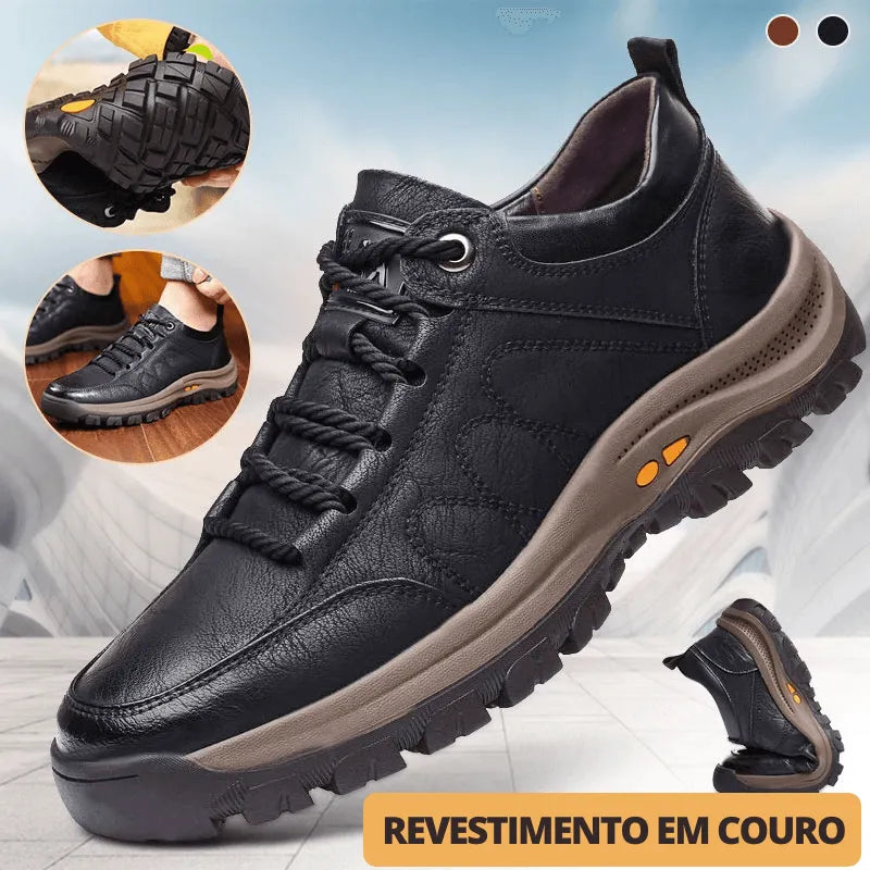 Sapato Masculino Antiderrapante em Couro - Site compre mais