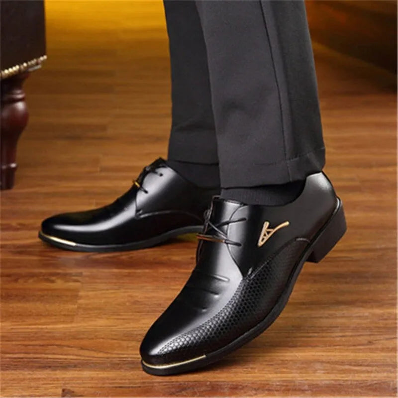Sapato Masculino Social de Couro Antiderrapante.