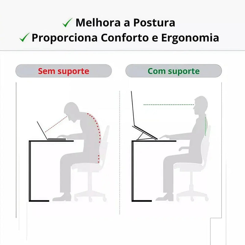 Suporte Para Notebook E MacBook em Alumínio