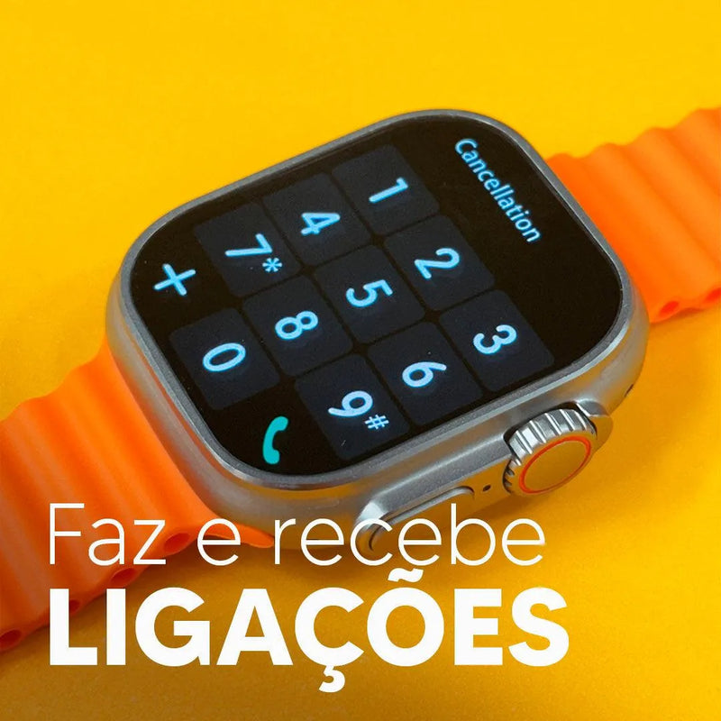 SmartWatch W69+ Amoled com 2 pulseiras e brinde exclusivo - 49mm - Site compre mais