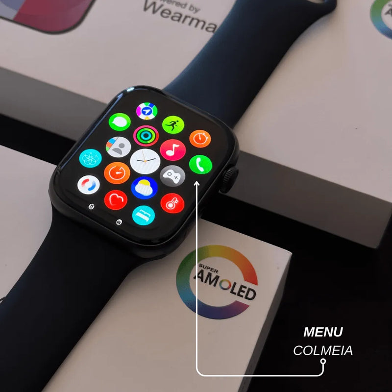 Smartwatch W99 + Tela Amoled - 45mm - Site compre mais