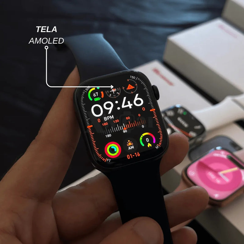 Smartwatch W99 + Tela Amoled - 45mm - Site compre mais