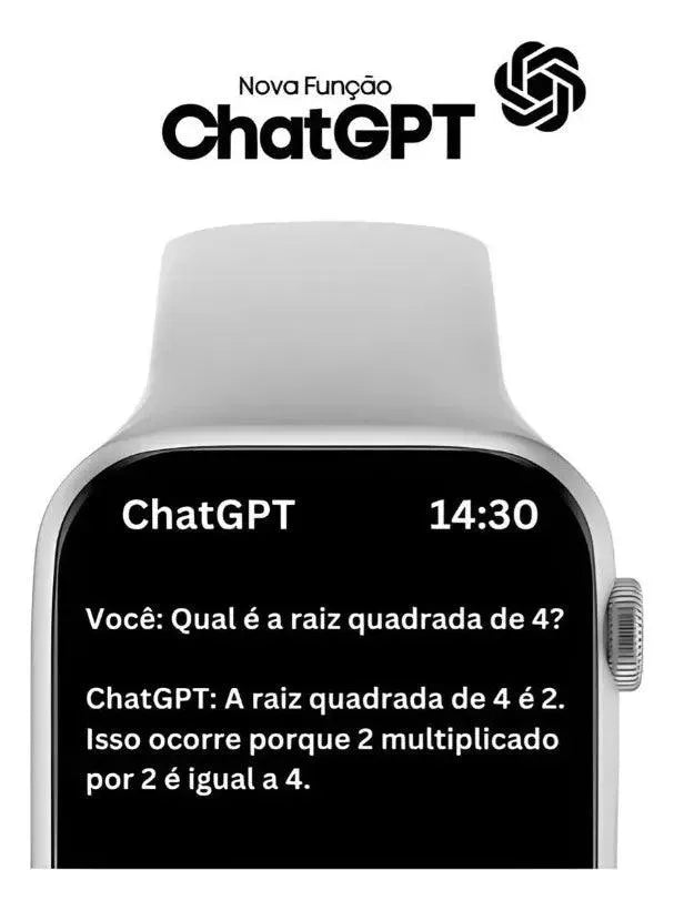 Smartwatch X Mini Amoled - Series 10 - 38mm - Chat GPT - Site compre mais