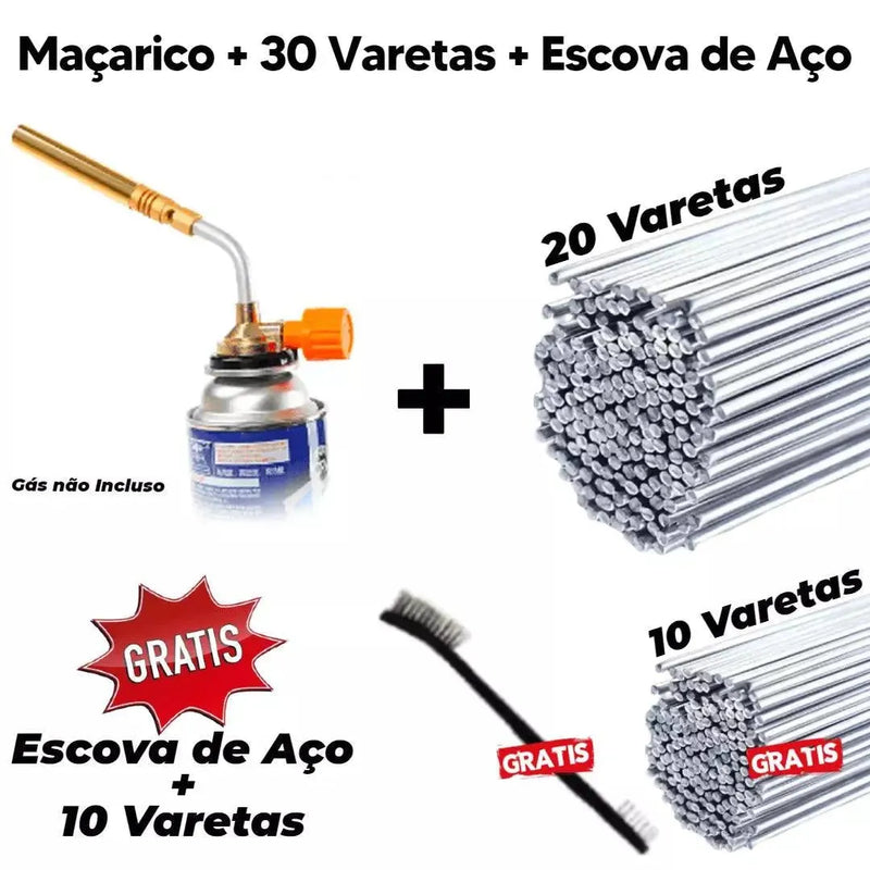 Solda Premium - Maçarico + Kit Completo - Site compre mais