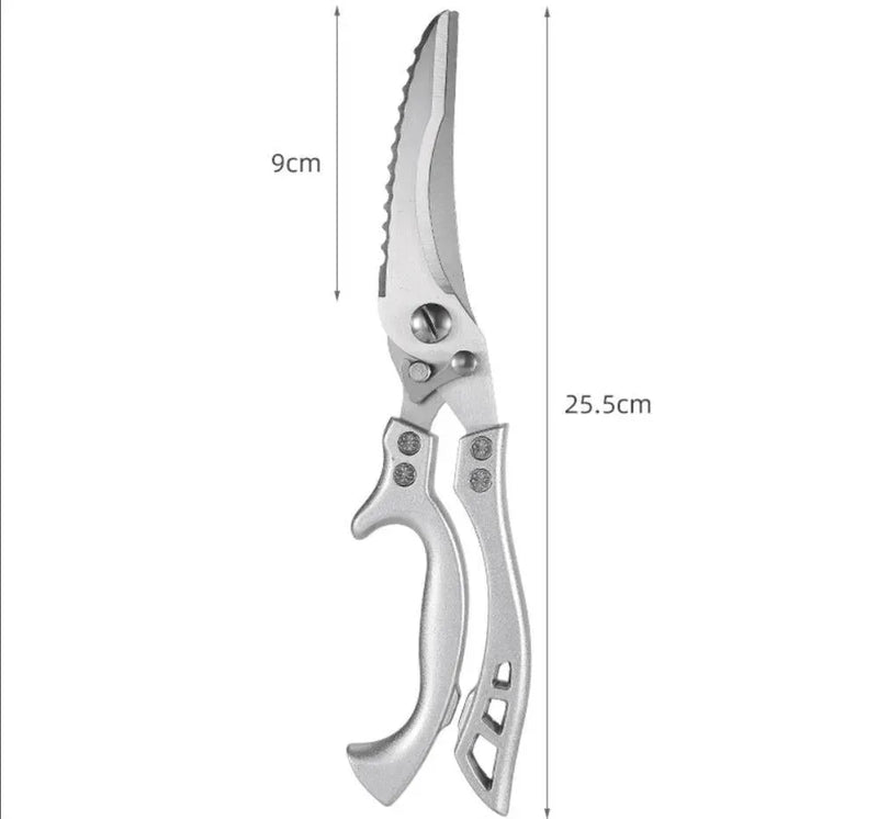 Tesoura de Cozinha Trinchante Multiuso em Aço Inoxidável - Site compre mais