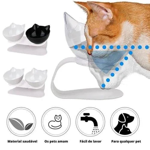 Tigela Ortopédica Anti Vômito para Gatos - Site compre mais