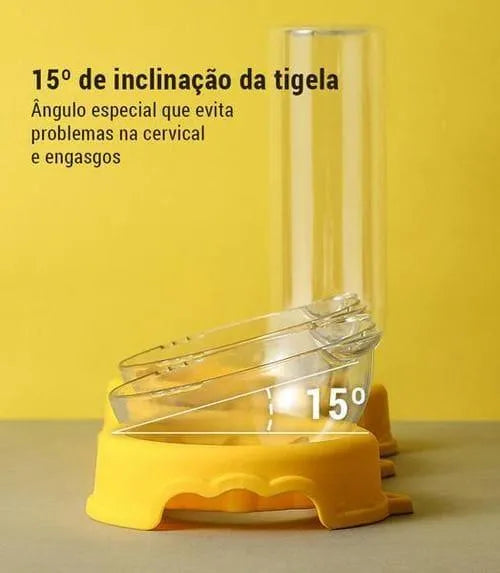 Tigela Ortopédica Anti Vômito para Pets - Bebedouro Automático - Site compre mais