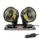 Ventilador Duplo Automotivo Portátil - BreezeDrive.